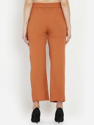 tie front pin tucked trousers - 16323031 - Standard Image - 3