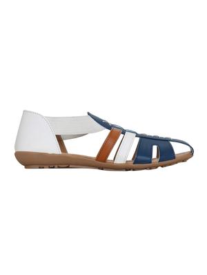 blue closed back sandals - 16323042 - Standard Image - 2