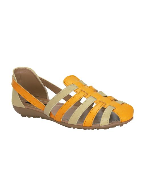 yellow closed back sandals - 16323045 - Standard Image - 1