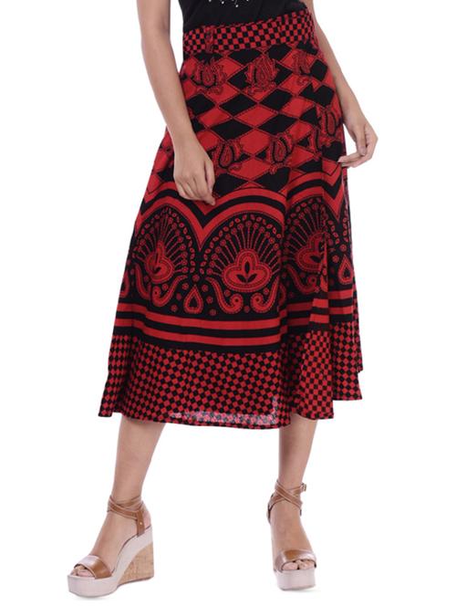 checkered a-line skirt - 16323326 - Standard Image - 1