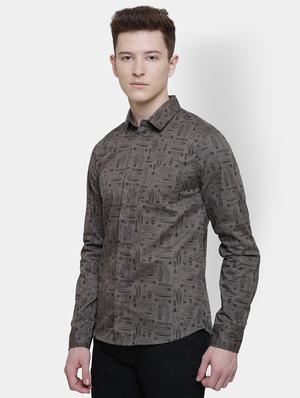 green cotton casual shirt - 16323412 - Standard Image - 2