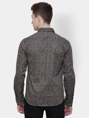 green cotton casual shirt - 16323412 - Standard Image - 3