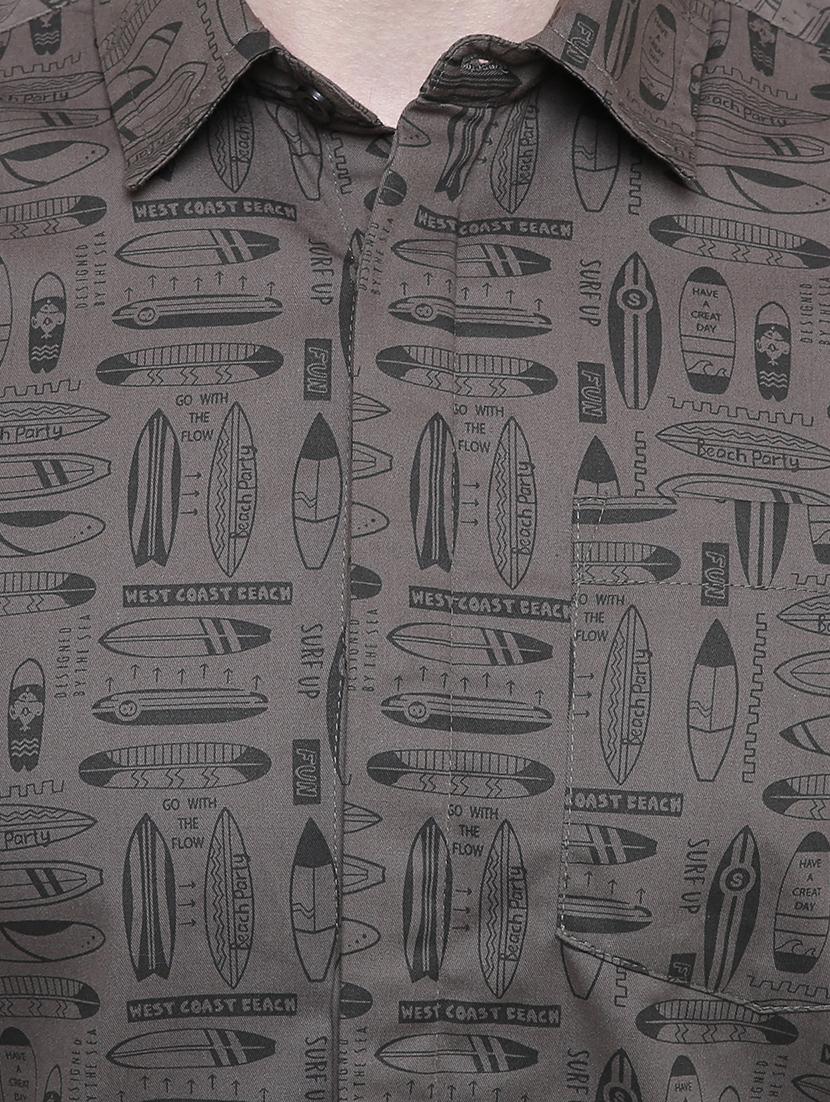 green cotton casual shirt - 16323412 - Zoom Image - 5