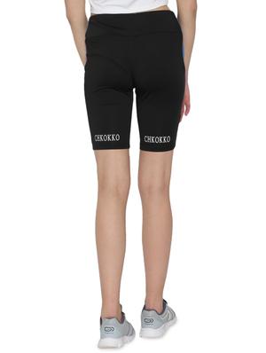 color block high rise cycling shorts - 16323535 - Standard Image - 3