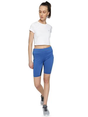 color block high rise cycling shorts - 16323535 - Standard Image - 4