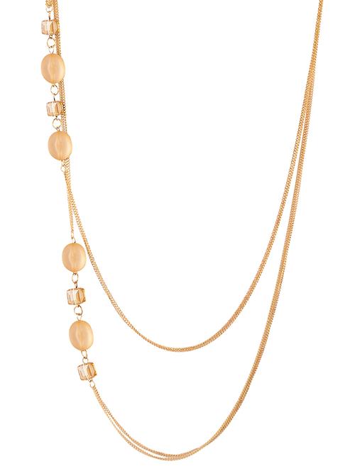 metallic metal long necklace - 16323933 - Very Small Image - 1
