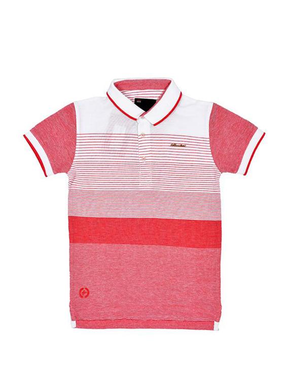 polo neck stripe t-shirt - 16324135 - Zoom Image - 1