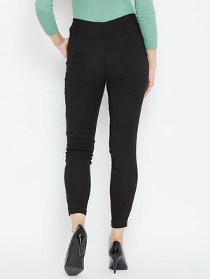 button detail high rise jeggings - 16324226 - Standard Image - 3