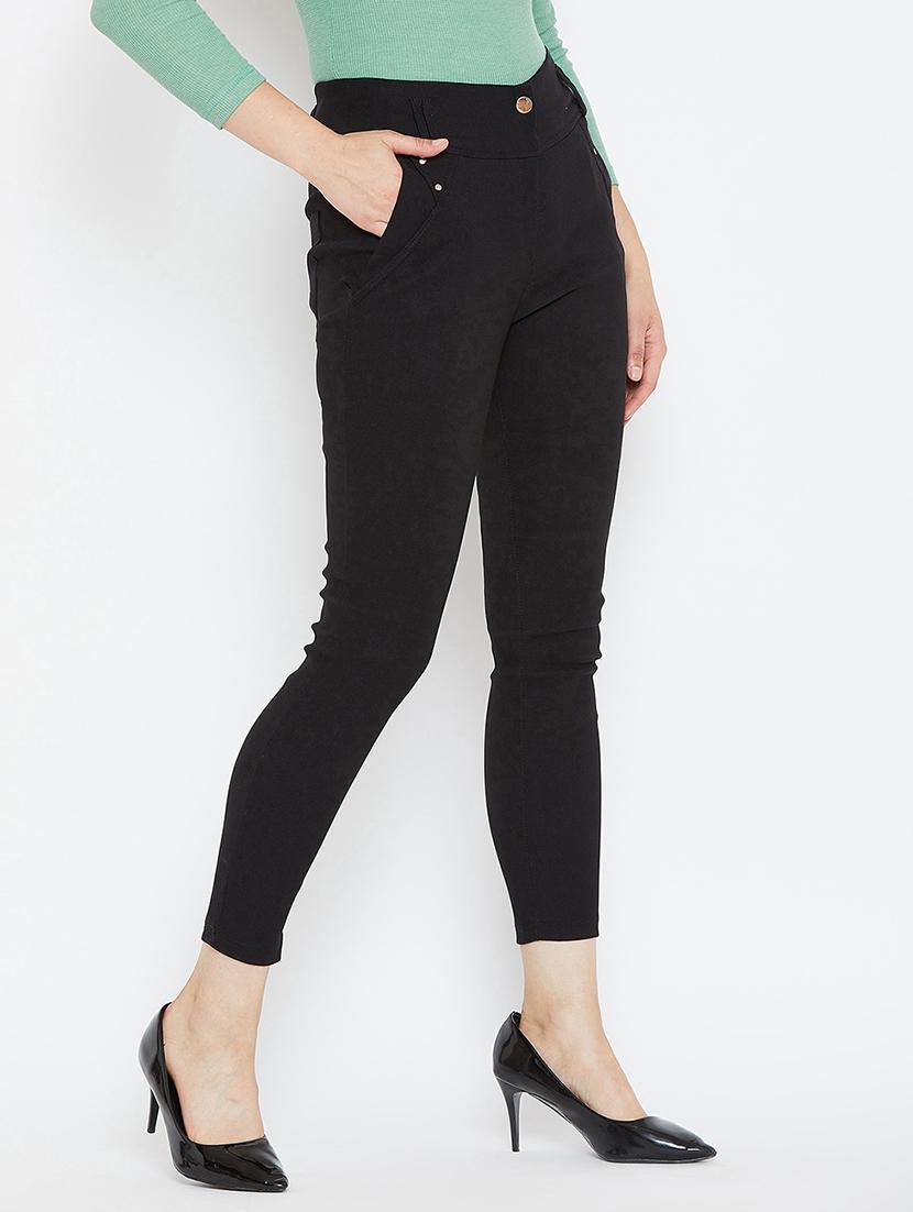 button detail high rise jeggings - 16324226 - Zoom Image - 2