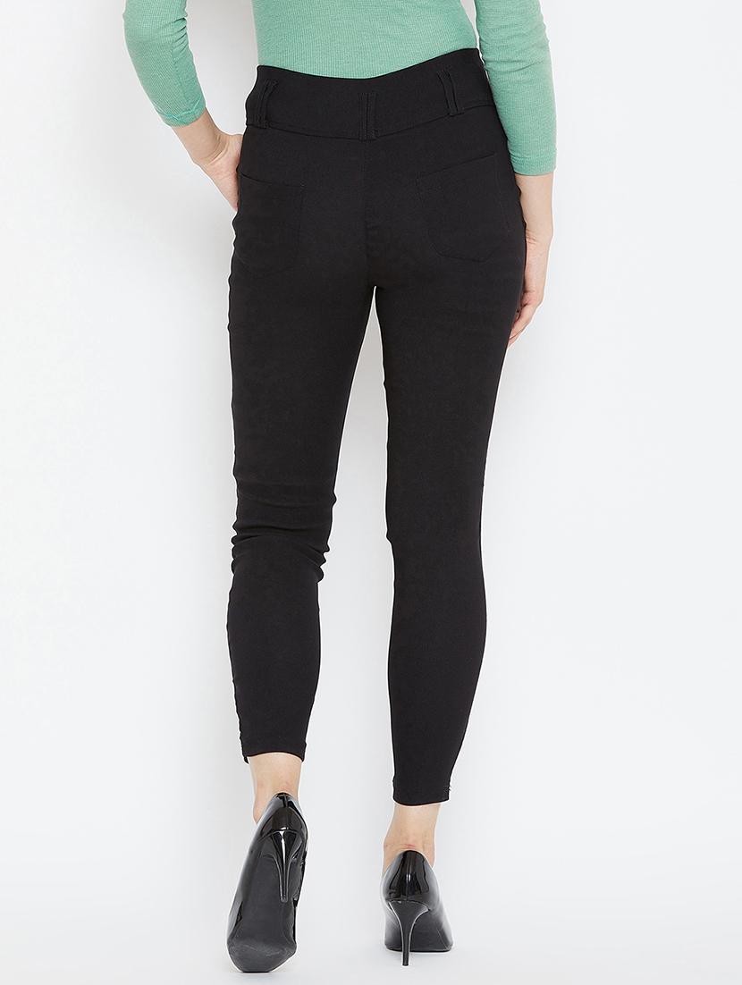button detail high rise jeggings - 16324226 - Zoom Image - 3