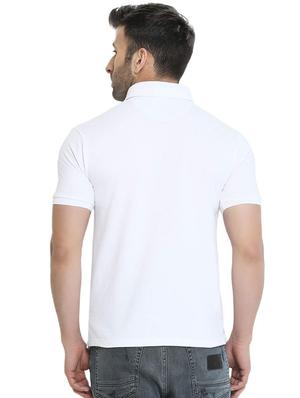 white solid polo tshirt - 16325304 - Standard Image - 3