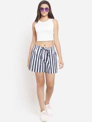 tie knot striped shorts - 16325458 - Standard Image - 3