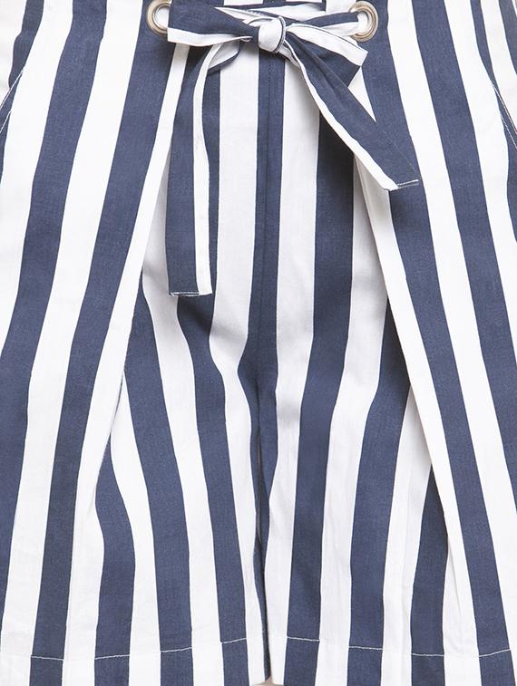 tie knot striped shorts - 16325458 - Zoom Image - 4