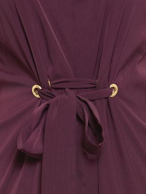 crew neck tie front jumpsuit - 16325462 - Standard Image - 4