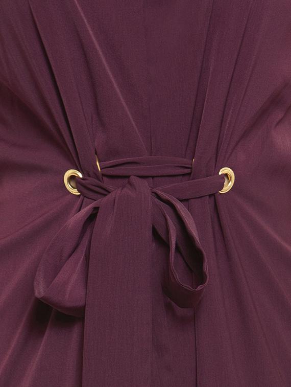 crew neck tie front jumpsuit - 16325462 - Zoom Image - 4