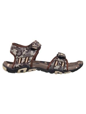 brown leatherette back strap floaters - 16325504 - Standard Image - 2