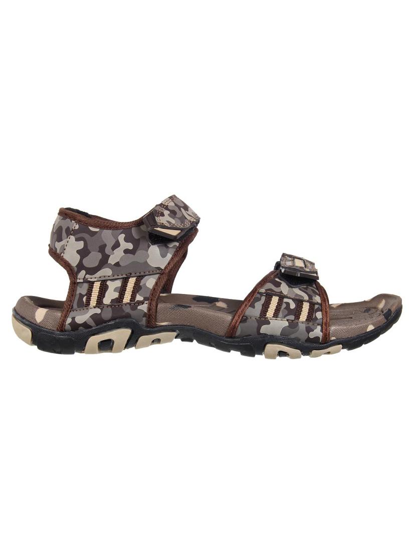 brown leatherette back strap floaters - 16325504 - Zoom Image - 2