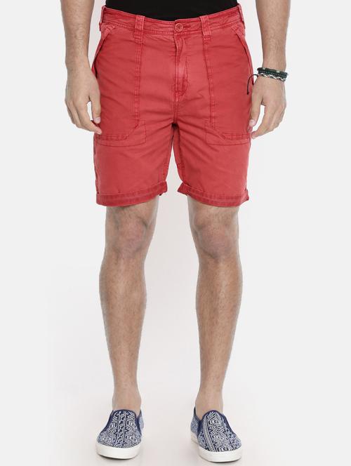 red solid bermuda - 16325777 - Standard Image - 1