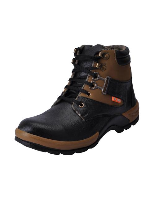 blue leatherette high ankle boots - 16326026 - Standard Image - 1