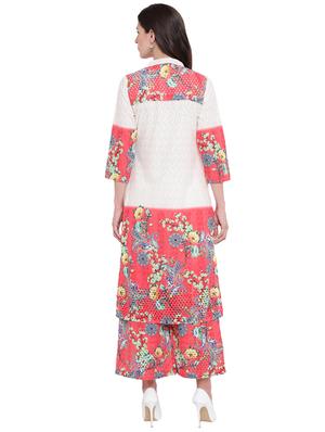 digital floral printed kurta palazzo set - 16326152 - Standard Image - 3