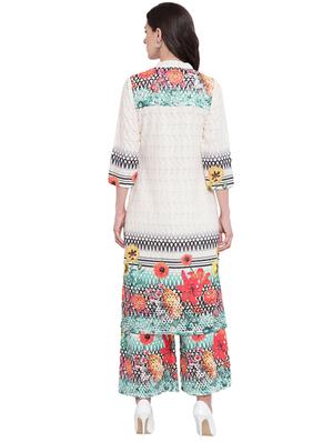 digital floral printed kurta palazzo set - 16326153 - Standard Image - 3