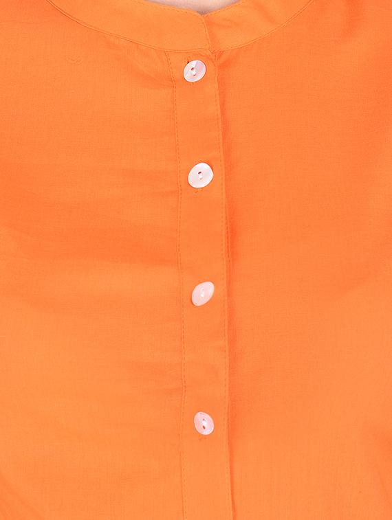 solid straight kurta - 16326433 - Zoom Image - 4