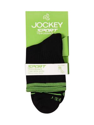 black cotton ankle length sock - 16326791 - Standard Image - 4