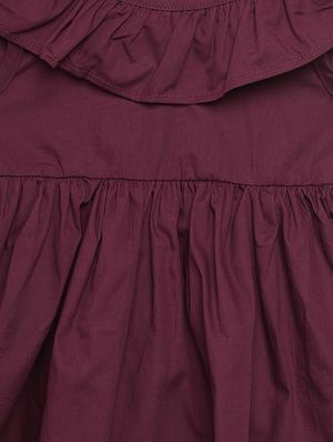 bow detail ruffled frock - 16326872 - Standard Image - 3