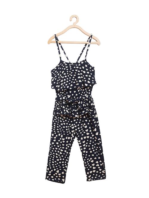 black cotton full length jumpsuit - 16327222 - Standard Image - 1