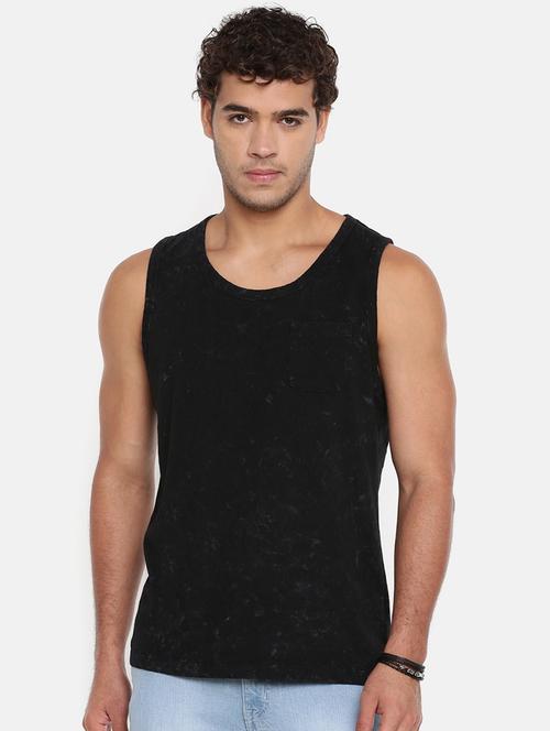 black solid vest - 16327790 - Standard Image - 1