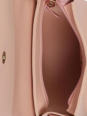 pink leatherette (pu) regular sling bag - 16328008 - Standard Image - 3