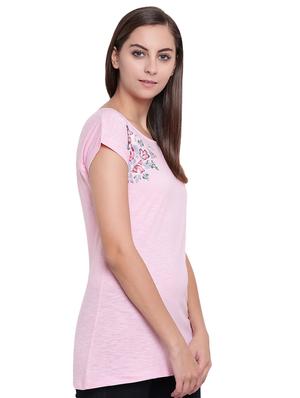 twist detail graphic print top - 16328090 - Standard Image - 2