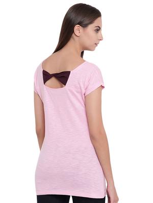 twist detail graphic print top - 16328090 - Standard Image - 3