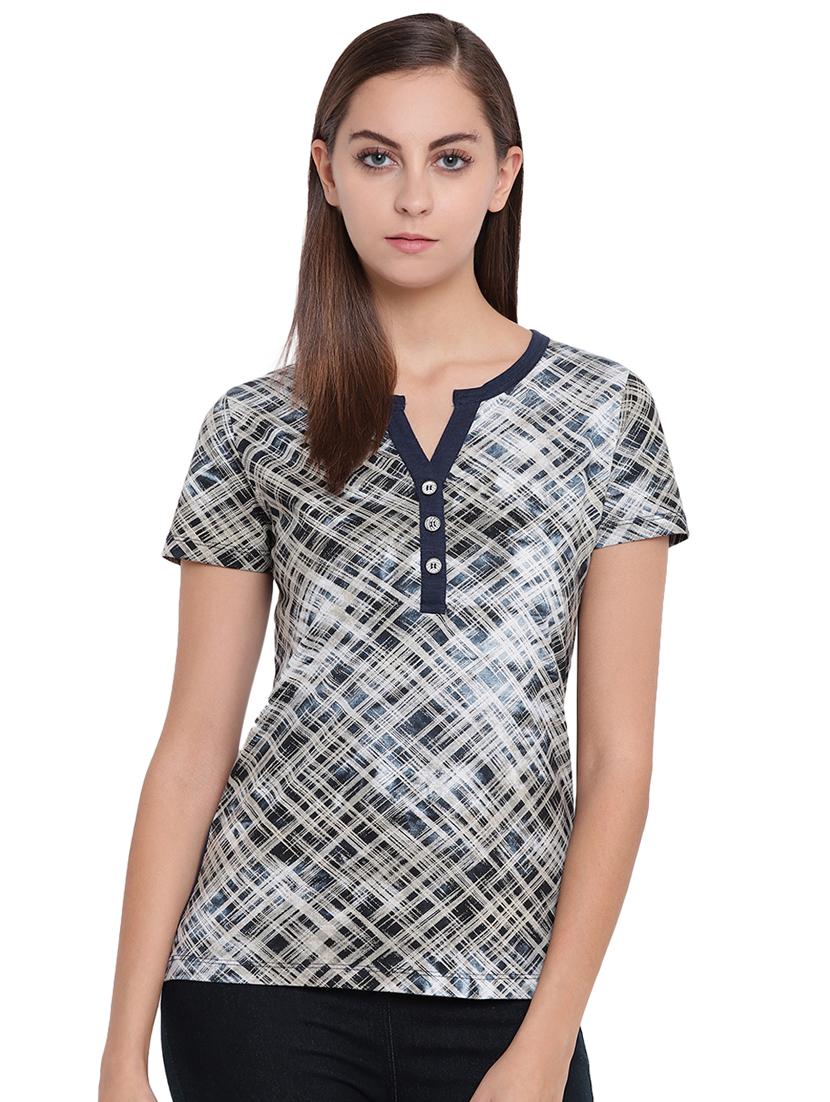 short sleeved button detail top - 16328132 - Zoom Image - 1