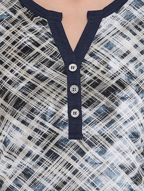 short sleeved button detail top - 16328132 - Zoom Image - 5