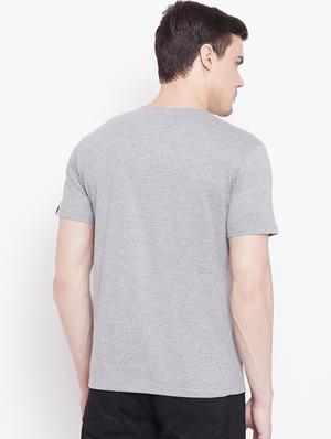 grey solid t-shirt - 16328233 - Standard Image - 3
