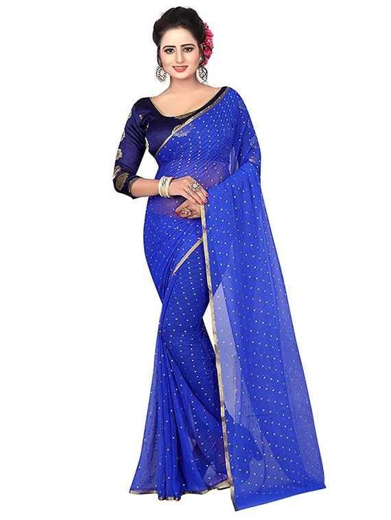pita embellished saree with blouse - 16328476 - Zoom Image - 1
