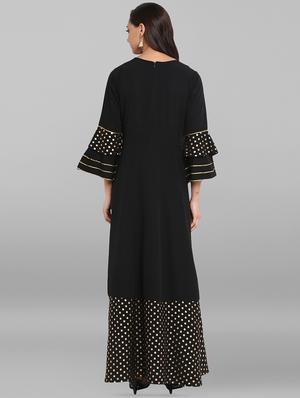 foil printed anarkali kurta - 16328759 - Standard Image - 3