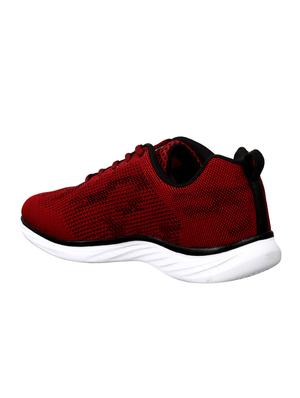 maroon fabric sport shoes - 16329008 - Standard Image - 3