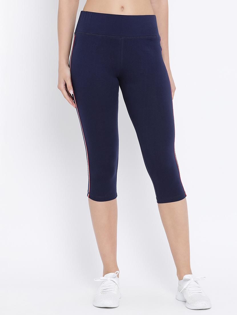 side tape high rise yoga pants - 16329304 - Zoom Image - 1