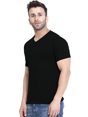 black solid t-shirt - 16329971 - Standard Image - 2