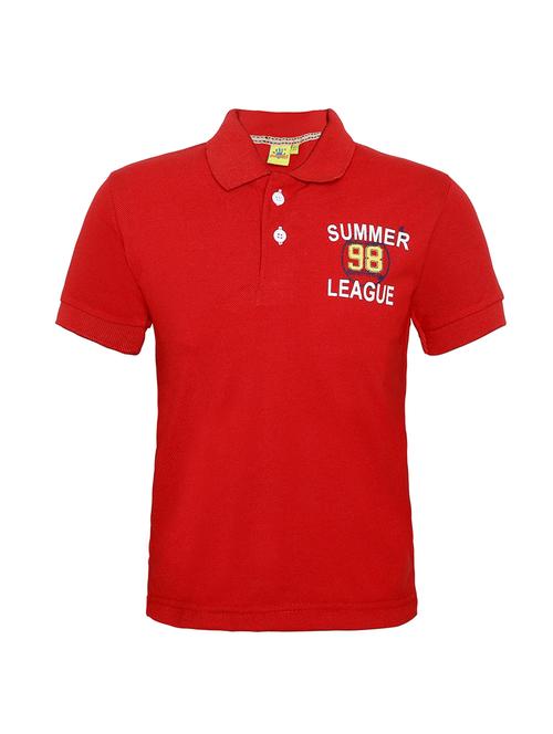 polo neck graphic print t-shirt - 16331033 - Standard Image - 1