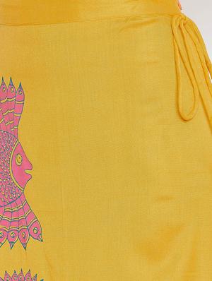 block printed flared skirt - 16331119 - Standard Image - 5