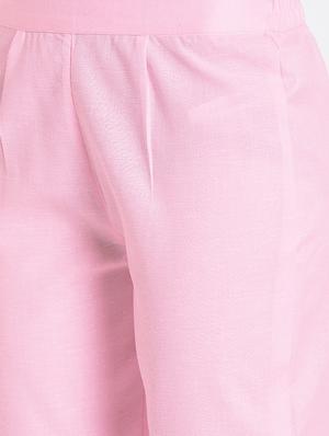 embroidered pastel kurta pant set - 16331194 - Standard Image - 5