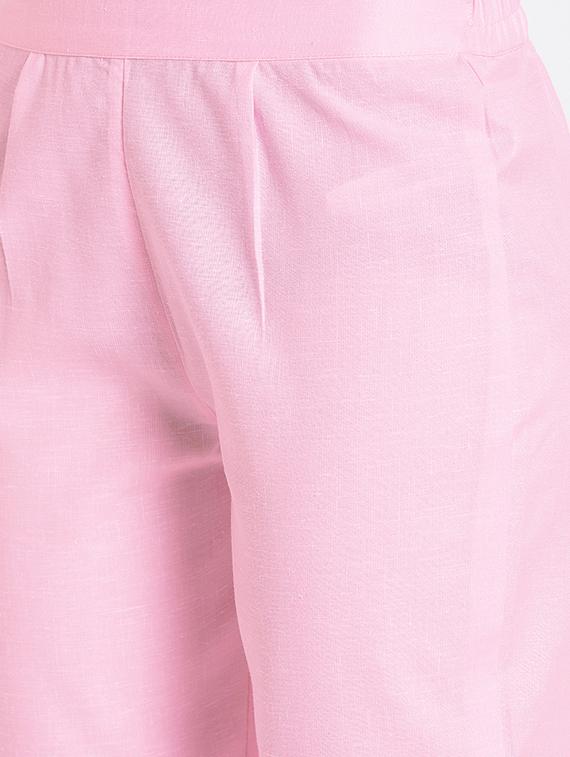 embroidered pastel kurta pant set - 16331194 - Zoom Image - 5