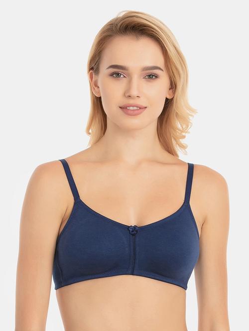 bow patch solid bra - 16331342 - Standard Image - 1