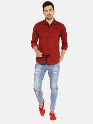 red checkered casual shirt - 16332387 - Standard Image - 4