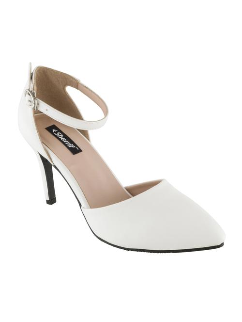 white ankle strap sandals - 16332547 - Standard Image - 1