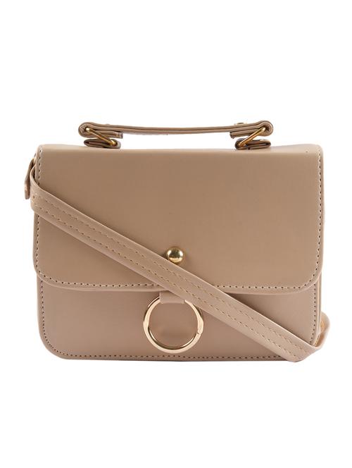 grey leatherette (pu) regular sling bag - 16332689 - Standard Image - 1