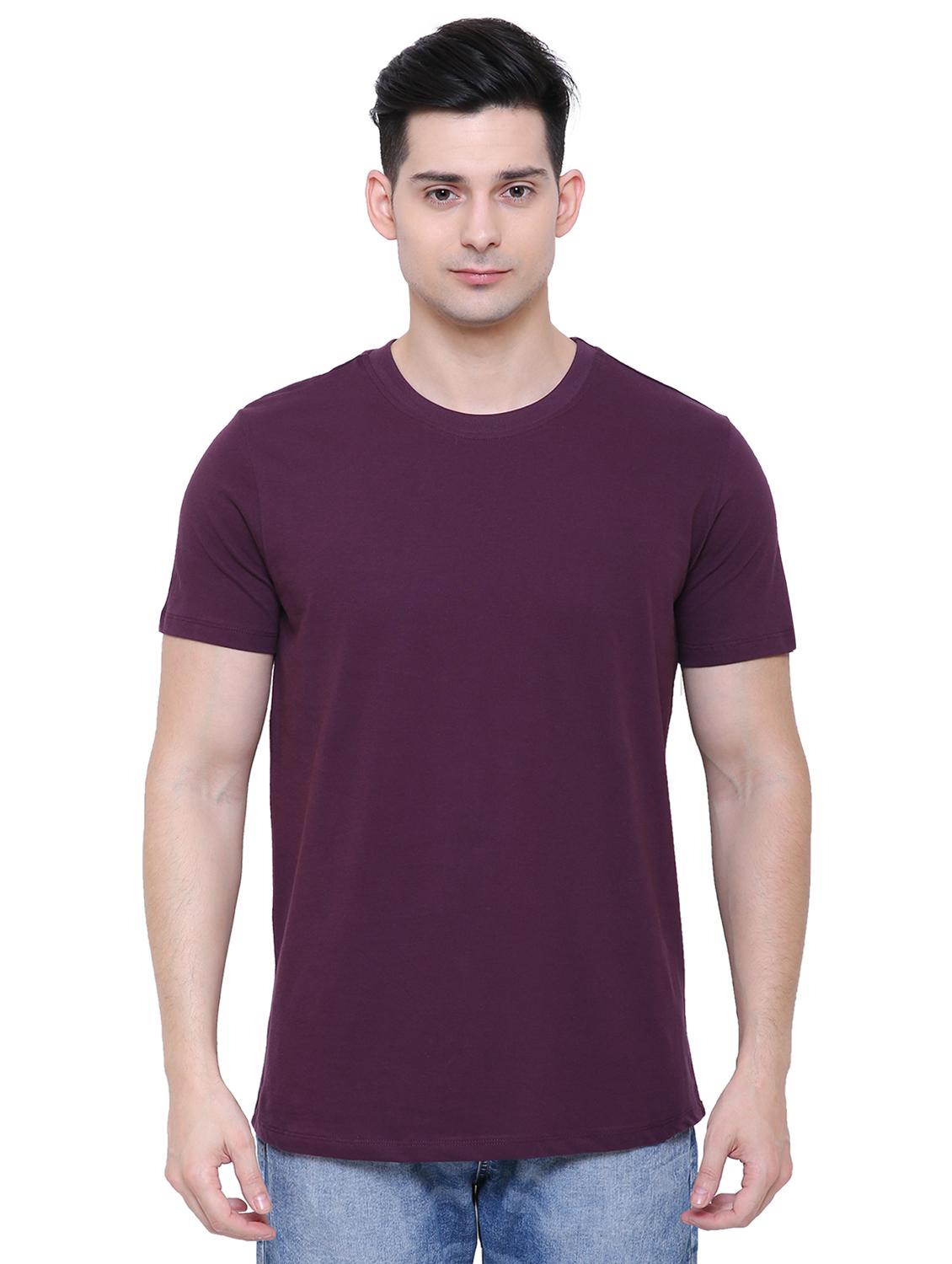 purple solid t-shirt - 16333211 - Zoom Image - 1